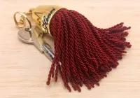 porte-cles-luxe-franges-rouge